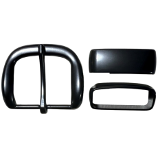 BUCKLE BELT SET 1 1/4 32mm MATTE BLACK